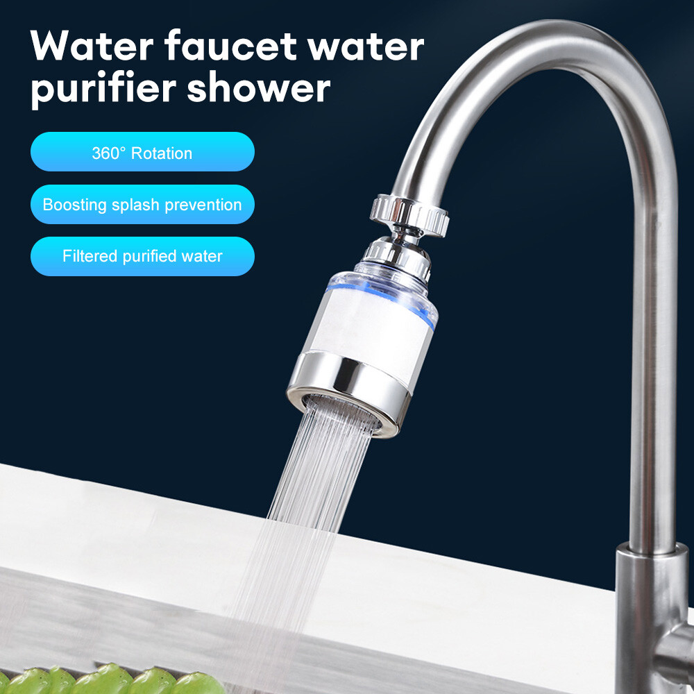 Faucet Water Filter For Kitchen Sink Or Bathroom Mount Filtration Tap Purifier
