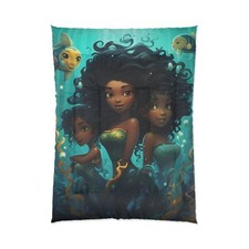 Magical Mermaid Trio Comforter, Gifts for Little Girls