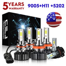 Para For Chevy Suburban Tahoe 2007-2014 Faros Led Kit De Luces Antiniebla