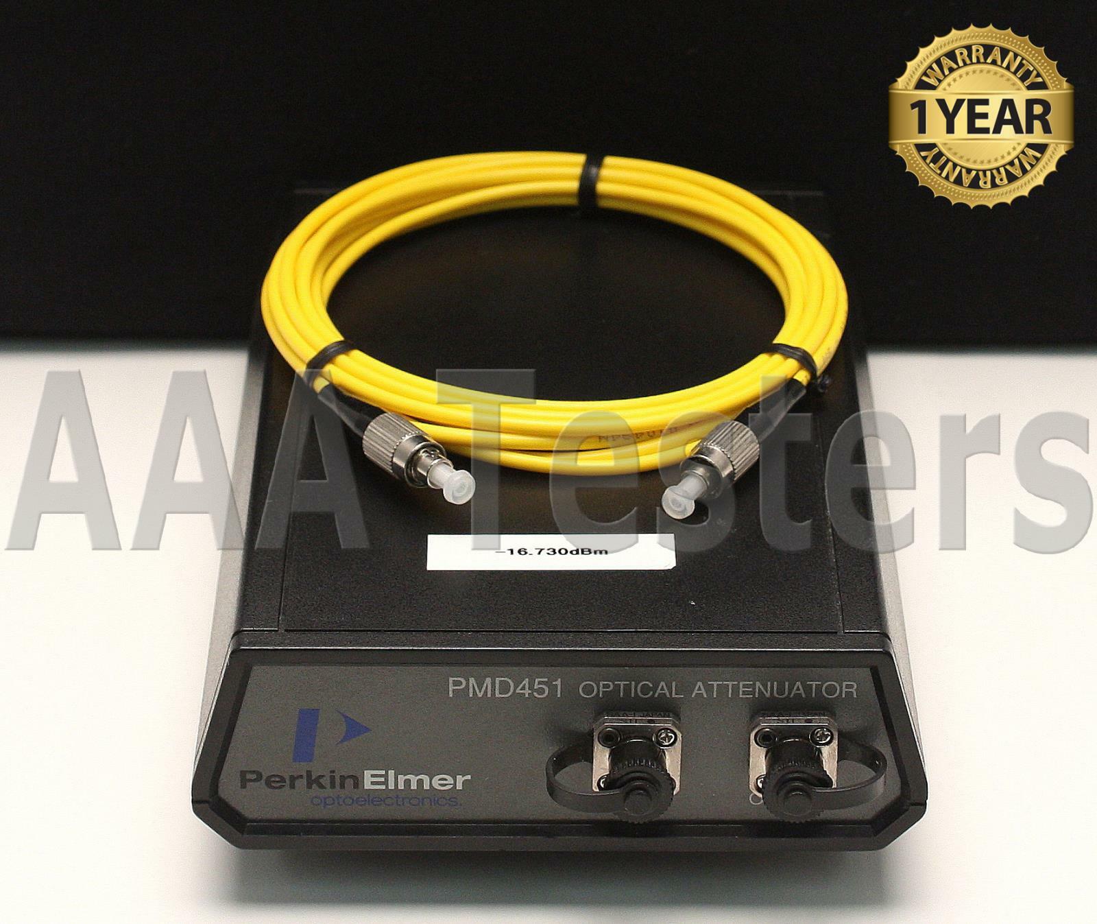 Perkin Elmer Singlemode PMD451 Optical SM Fiber Attenuator 1550nm PMD-451