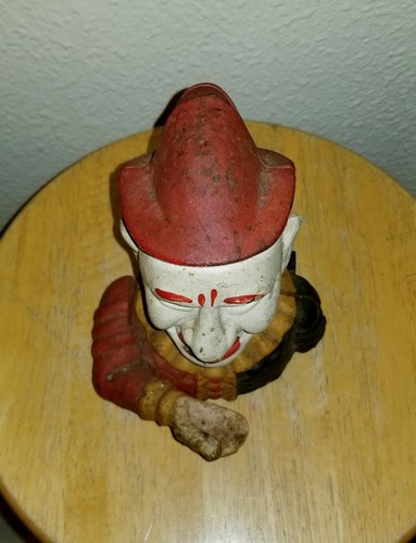 Cast Iron Clown bank Mechanical  vintage clown bank  - 第 11/12 張圖片