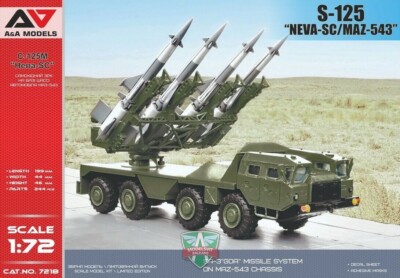 1/72 A&A Models AAM 7218 S-125 ''Neva-SC'' (SA-3''Goa'') missile on MAZ-543
