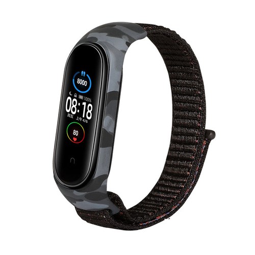 Für Xiaomi Mi Band 6 / 5Nylon Sport Ösen Uhrarmband Gürtel Armband Armreif ¬ с - Zdjęcie 23 z 31