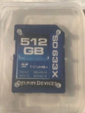 Delkin Devices 512GB SDXC UHS-I 633x Memory Card 95MB/S Read 80MB/S Write
