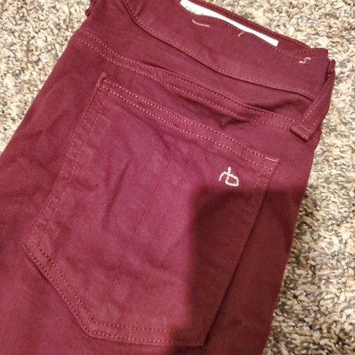 Rag & Bone Skinny Jeans Port Wine 28 - Picture 2 of 5