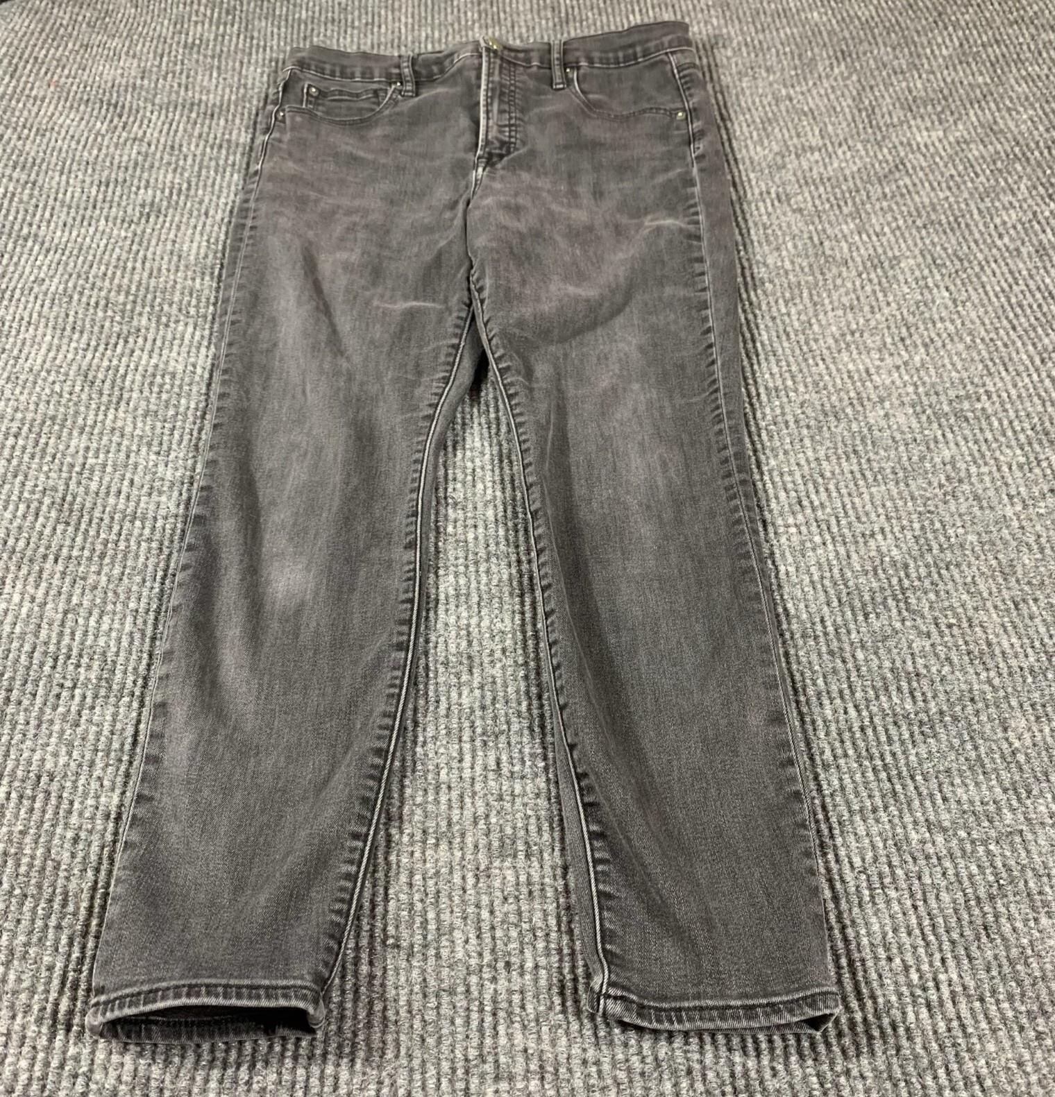 Gap Jeans Womens 12 31 S Black Denim True Skinny Stretch High Rise 30x26 Comfort