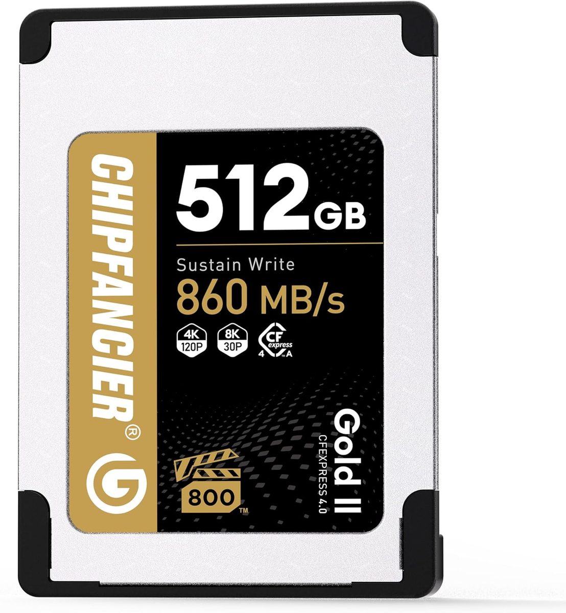 Gold II 512GB Cfexpress 4.0 Type a Card VPG800 Certified Sustained