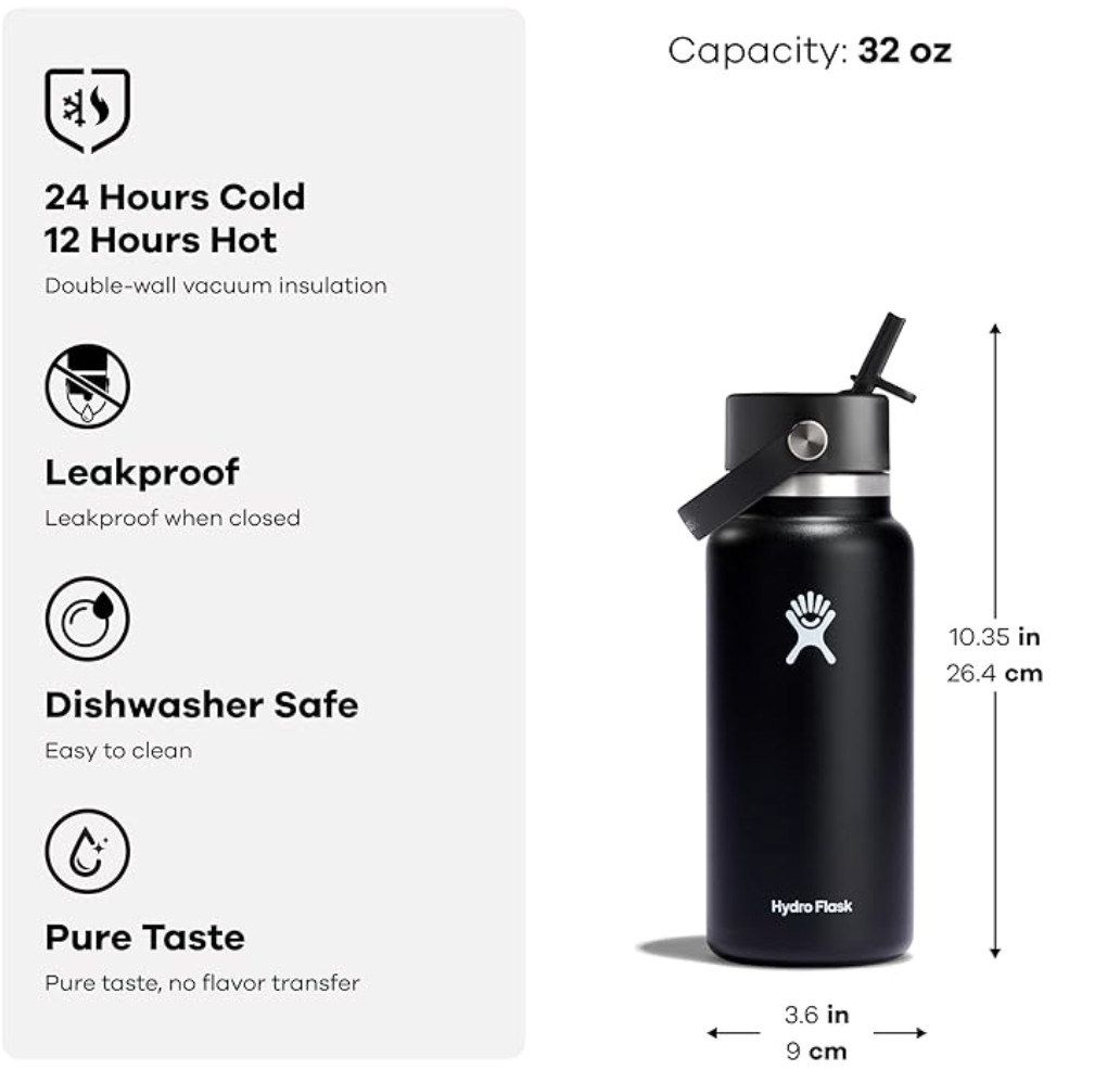 Hydro Flask 32oz - Vapor - Whole Foods Special Edition