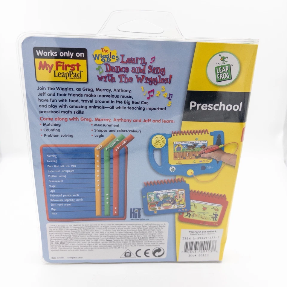 Leap Frog My First Leap Pad Interactive Book And Cartridge The Wiggles Math - Image 3 of 4