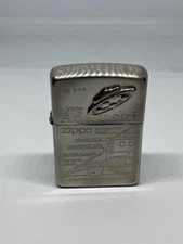 Zippo UFO Unidentified Flying Object Adamski Type Used Damaged Fire Safe