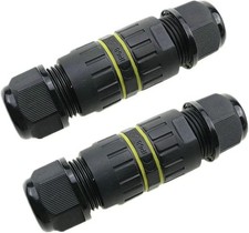 Malajess IP68 Waterproof Junction Box Outdoor Cable Connector 5-8mm Diameter 2-P