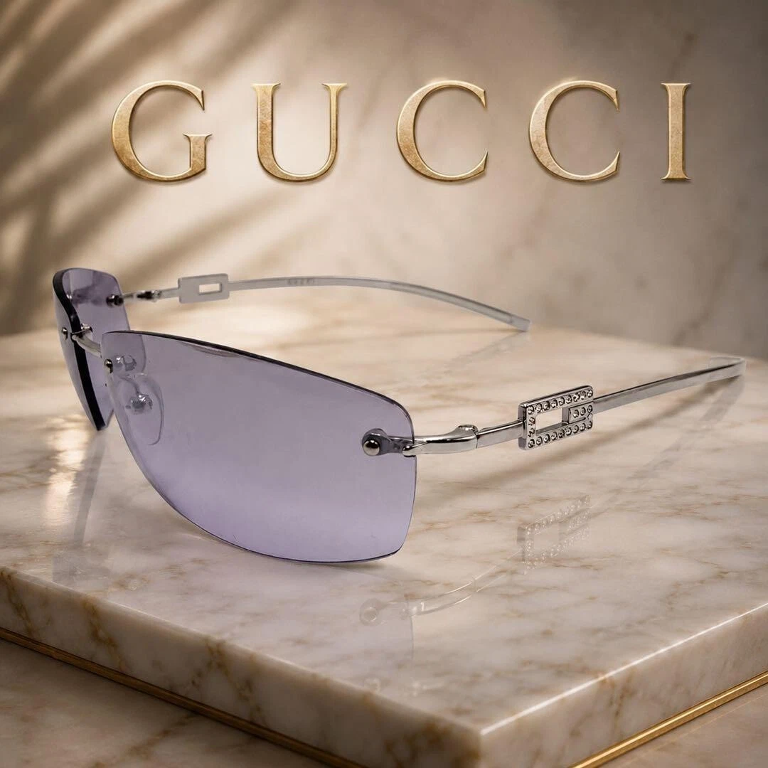 Gucci Purple Purple Sunglasses for Women for sale | eBay display picture 1