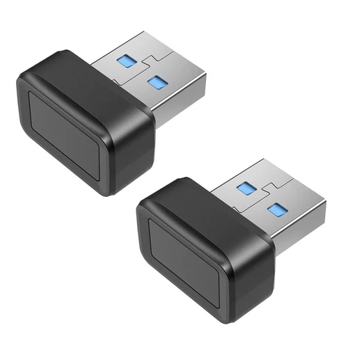 1X(2Pcs USB Fingerprint Key Reader Password  Security Key for  10/11 Hello7870