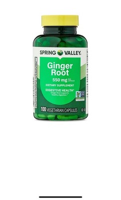 Ginger Root Capsules, 550 Mg, 100 Ct