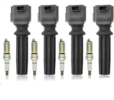 Set of 4 UF670 Ignition Coil Spark Plug for 2013-2017 Ford Edge Escape Mustang