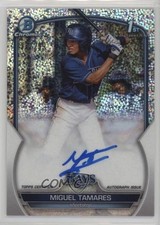 2023 Bowman Chrome Prospect Speckle Refractor /299 Miguel Tamares Auto 1n8a