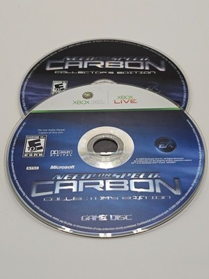 Microsoft Xbox 360 Need For Speed Carbon Collectors Discs Only Cleaned & Tested