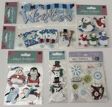  YOU CHOOSE Jolee's, K Co WINTER, SNOWMEN, PENGUINS Dimensional Stickers