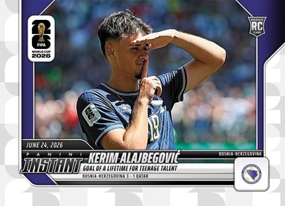 2026 Panini Instant FIFA World Cup #108 Kerim Alajbegovic Bosnia RC PRESALE