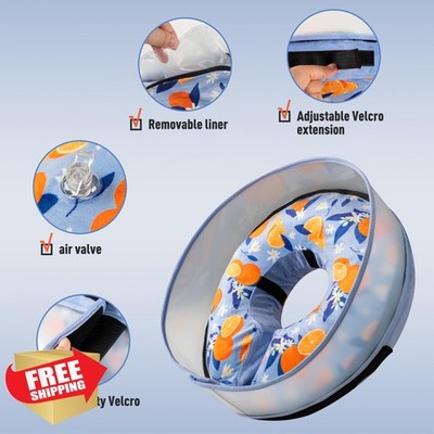 Fuz Bigaza Dog Cone XL Orange Elizabethan Collar