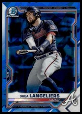 2021 Bowman Chrome Sapphire #BCP-157 Shea Langeliers Prospects Braves NM+
