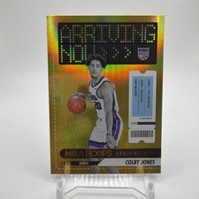 Colby Jones 2023-24 NBA Hoops Holo Gold Foil SP Arriving Now Rookie RC Kings