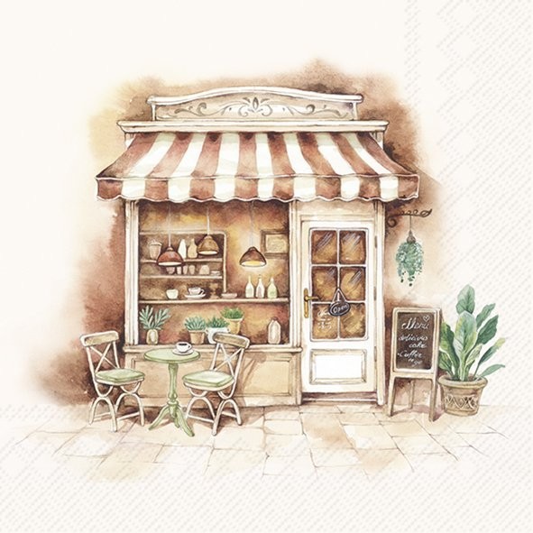 4 x Paper Napkins/33cm/3Ply/Decoupage/Craft/Shop/Restaurant/Cafe/Coffee Shop