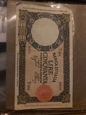 BANCA d ITALIA 1943 50 LIRE NOTE