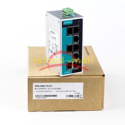 ONE NEW MOXA EDS-208A 8-port Ethernet Switch