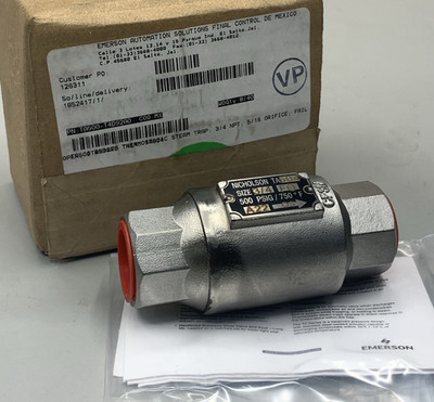 NICHOLSON TA500-T4D92A0  THERMOSTATIC STEAM TRAP 3/4''NPT   **NEW***
