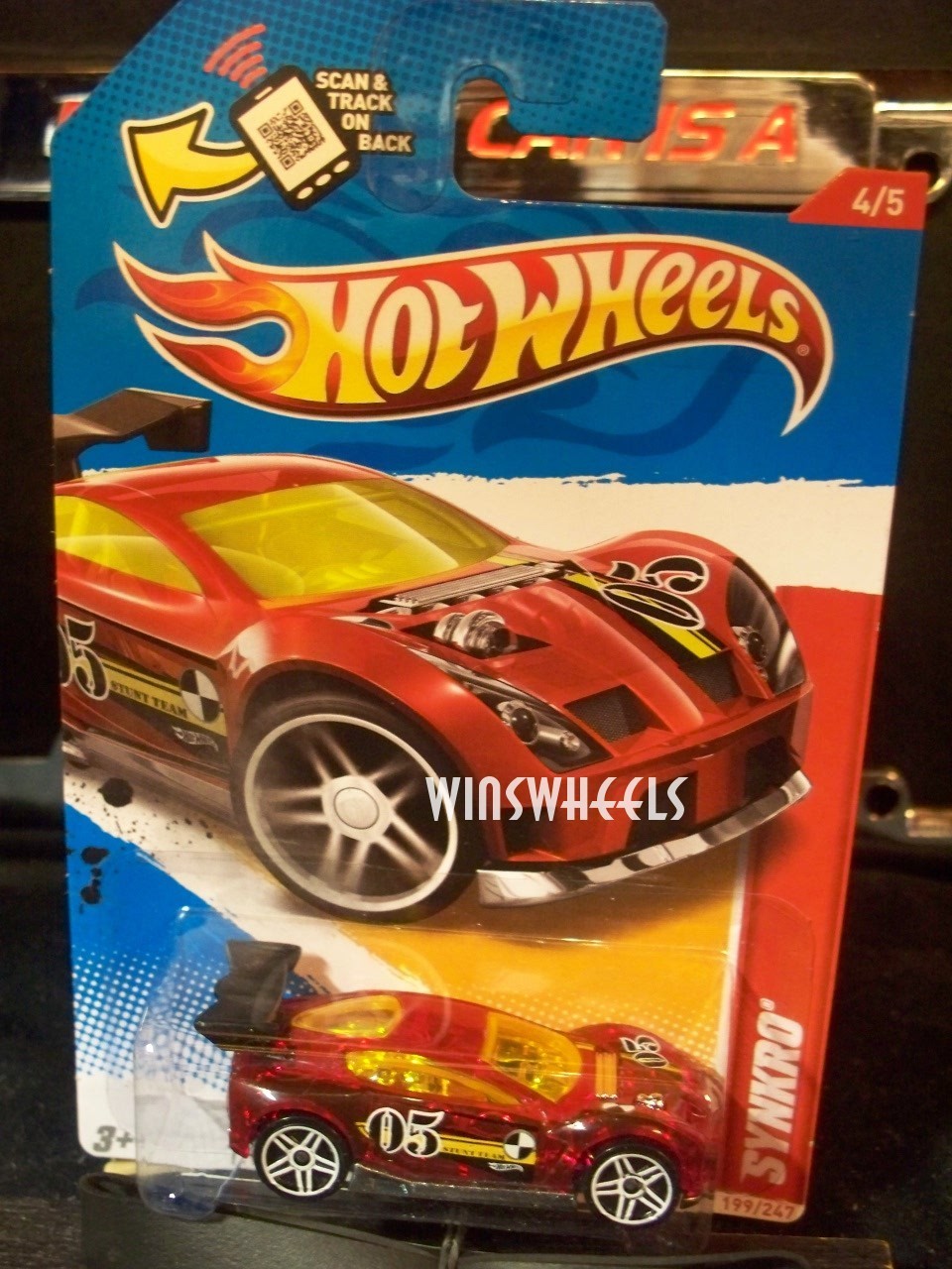 2012 HOT WHEELS #199 -1 SYNKRO RED PR5 💰😍💎AM CA