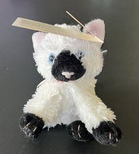 Russ Berrie - Small Plush Siamese   Cat Sabina - Unused, with tag