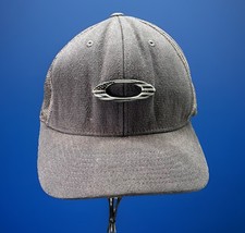 Oakley Tin Can Camo Blackout Flex-Fit Baseball Hat Size S/M Meshback Stretch