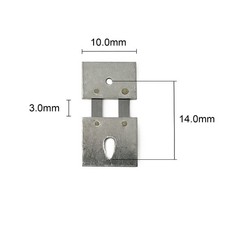 Pendule Allemand En Acier Avec Suspension Et Ressort Anglais 14,0 X 10,0 X 3,0Mm