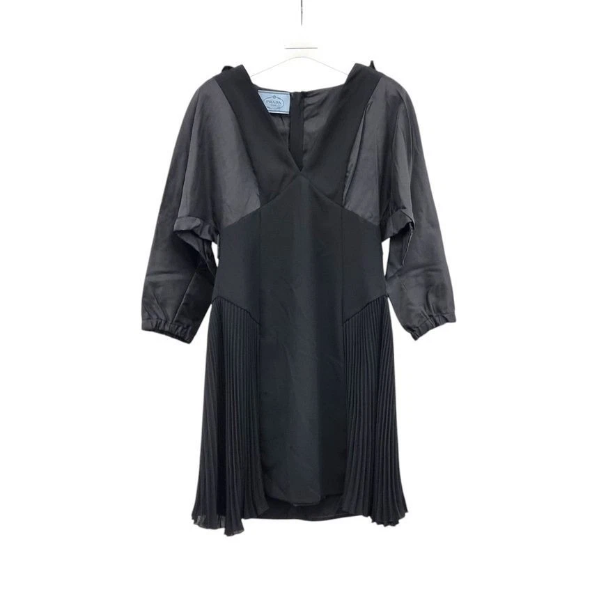 Abito Prada in nylon con cappuccio zibellino PRB021048 126937713