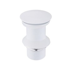 Matt White Click Clack Unslotted Basin Waste - Arissa ARIMW006