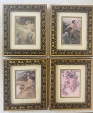 Vintage Bessie Pease Gutmann Framed Prints - Set of 4