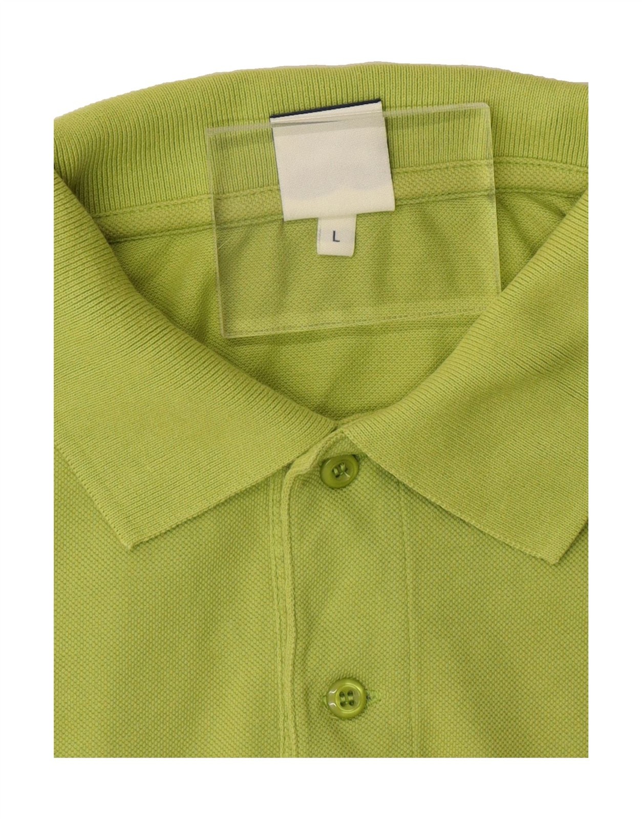 SPALDING Mens Polo Shirt Large Green Cotton DC08