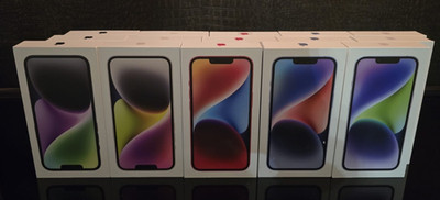 Iphone 14 verpackung box schachtel karton ovp polarstern weiß