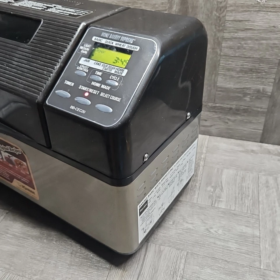 Máquina de pan Zojirushi Home Bakery Supreme Breadmaker BB-CEC20 acero inoxidable Foto 4 de 4