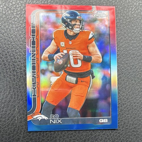 Topps 2025 Topps Chrome Bo Nix Denver Broncos Rookie Football Card #88