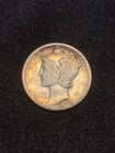 1925-D Silver Mercury Dime, Key Date, Colorful Album Toning — photo 3