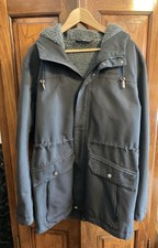 Vaude Winterjacke Herren, Größe 52 / L grau mit Futter und Kapuze