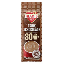 HEARTS Trinkschokolade 20 x 1kg - Vorteilspack - Instant Kakaopulver
