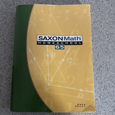  Saxon Math 6/5: Workbook/Textbook Homeschool, 3rd Edition