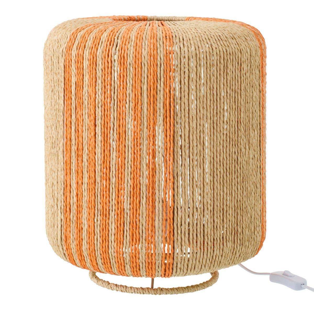 Lampe en corde Chase orange 39cm pour créer une ambiance bohème au salon