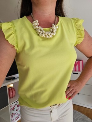   Blogger Mohito Blusenshirt Shirt Bluse T-Shirt Top limegrün grün L 40 NEU  