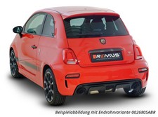 Remus Sportauspuff+Klappe Fiat Abarth 595 Comp. ab 04/2019 2x102mm schräg BLACK Remus Sportauspuff+Klappe Fiat Abarth 595 Comp. ab 04/2019 2x102mm schräg BLACK