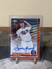 2019 Topps Chrome Rookie Orange Wave Refractor /25 Stephen Gonsalves Auto