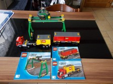 Lego® City Eisenbahn - aus 7939 - Set 3,5,6 - Verladekran, LKW, Waggon - mit BA